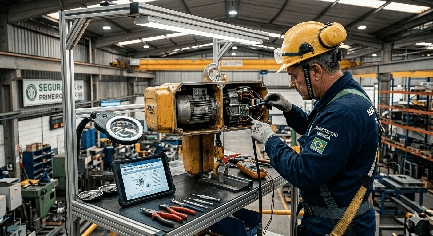 Manutencao Corretiva de Talha Eletrica